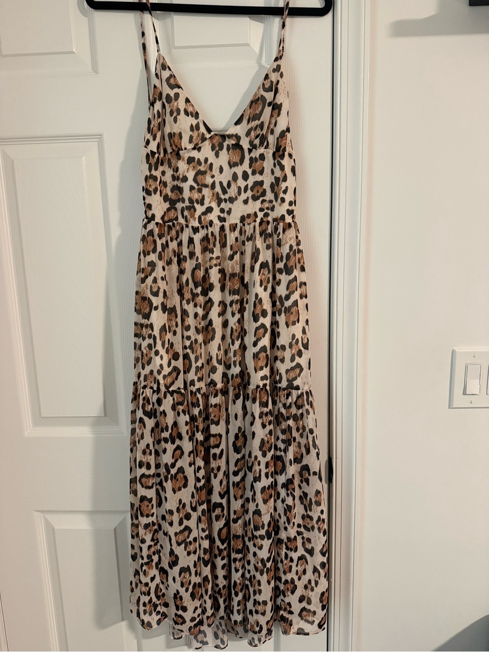 Blue Life Dylan Leopard Print Spaghetti Strap Dress
